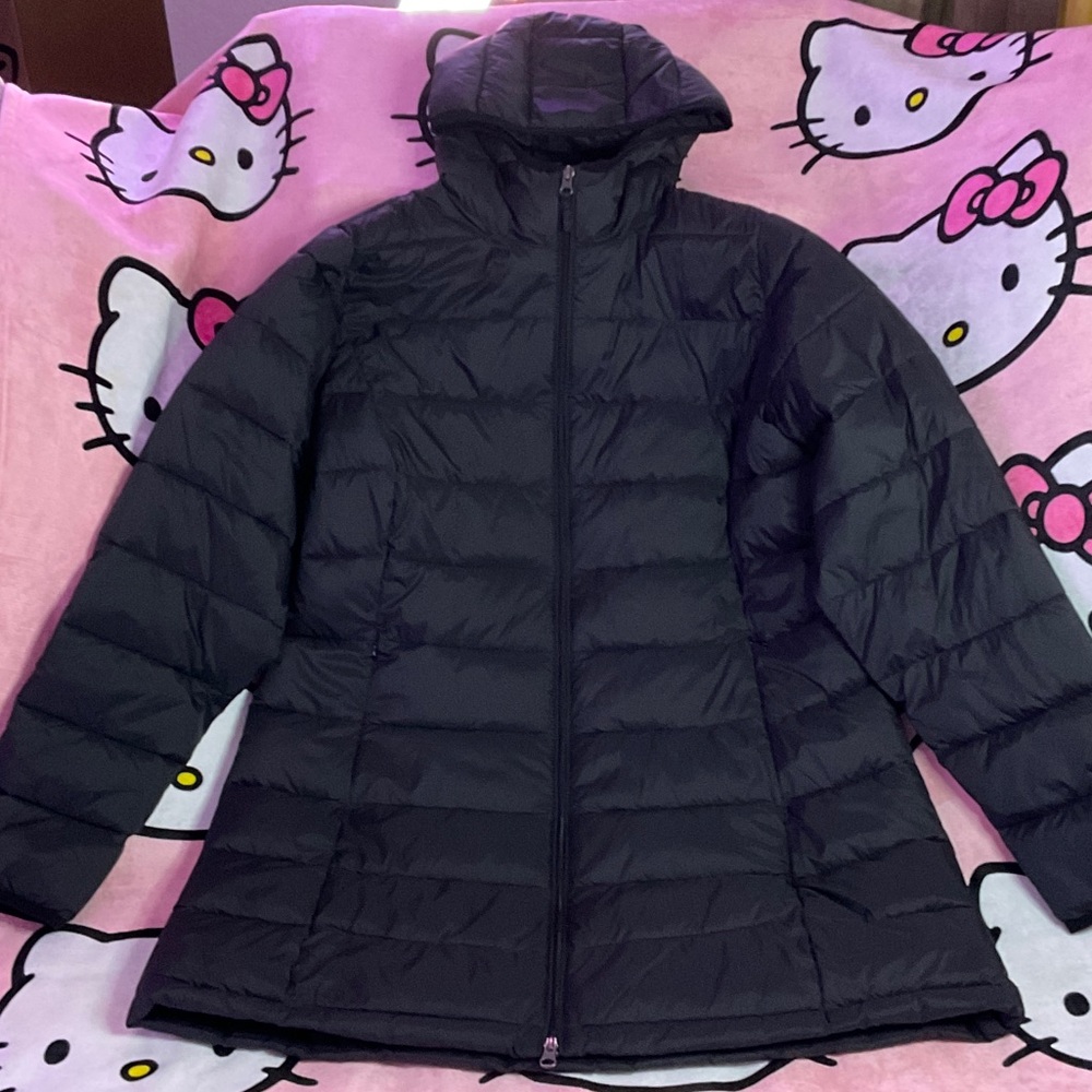 Amazon Essentials Women’s Long Puffer Coat • Black • XL • New